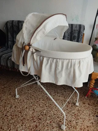 Cuna Moisés Colecho Mimbre