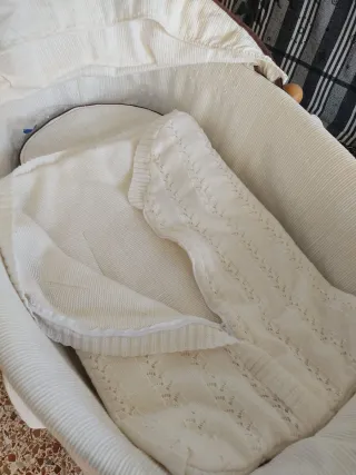 Cuna Moisés Colecho Mimbre