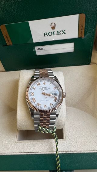 Rolex Datejust 36mm Acero Oro Rosa Nuevo 2018