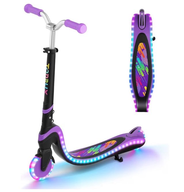 Monopattino Infantile TONBUX con Luci LED 3-12 Anni