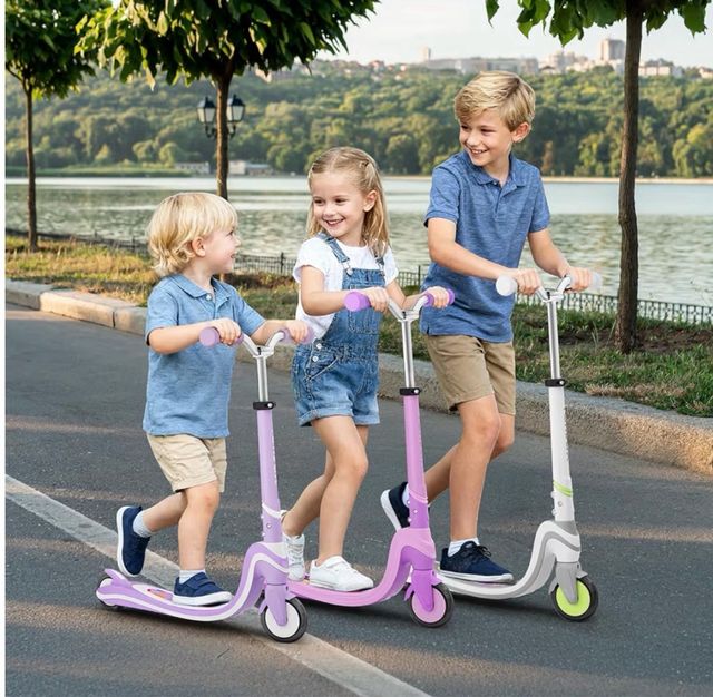 Monopattino Infantile TONBUX con Luci LED 3-12 Anni