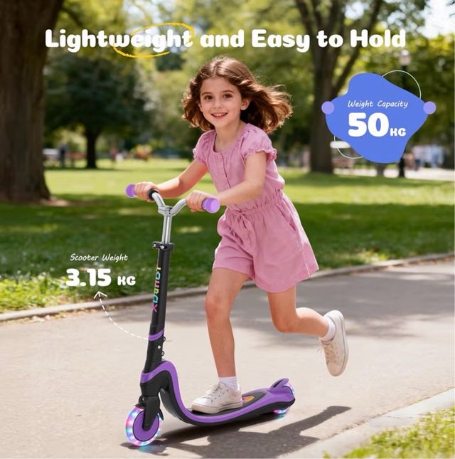 Monopattino Infantile TONBUX con Luci LED 3-12 Anni