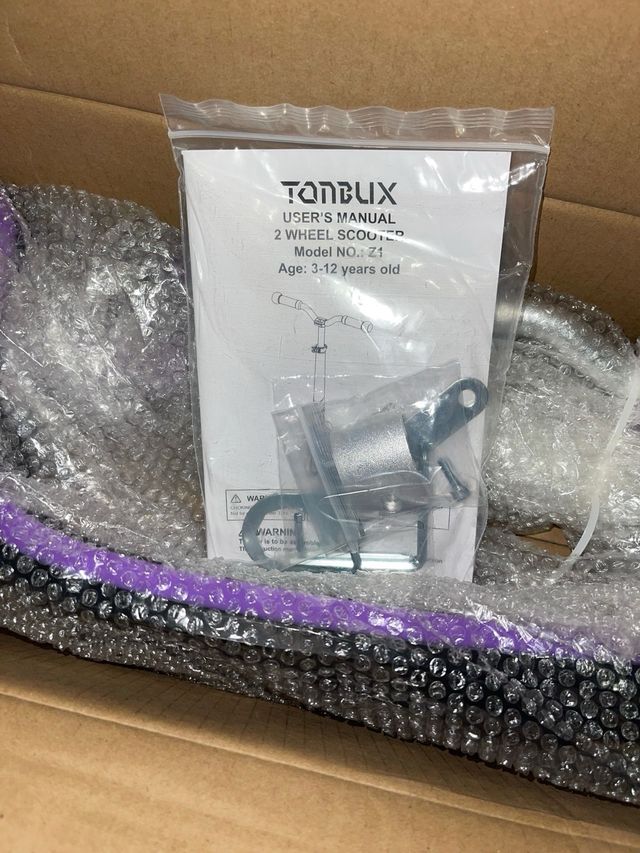 Monopattino Infantile TONBUX con Luci LED 3-12 Anni