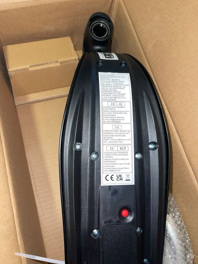 Monopattino Infantile TONBUX con Luci LED 3-12 Anni