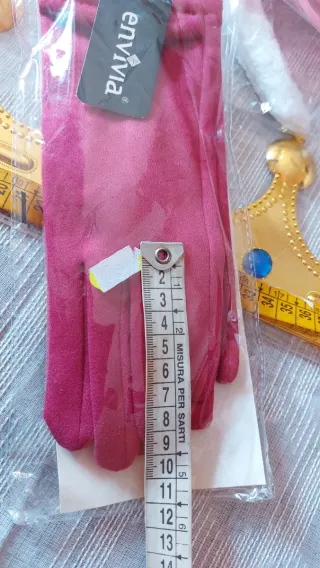 Guanti bambina fuxia Envivia 10-14 anni