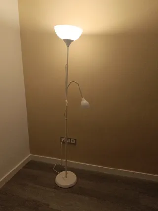 Lámpara de salón doble