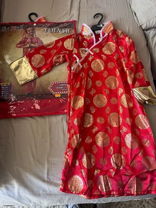Disfraz Oriental Infantil Kimono Rojo