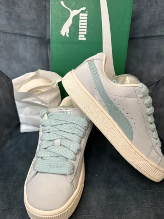 Puma Suede XL Grigio/Teal Tg 36
