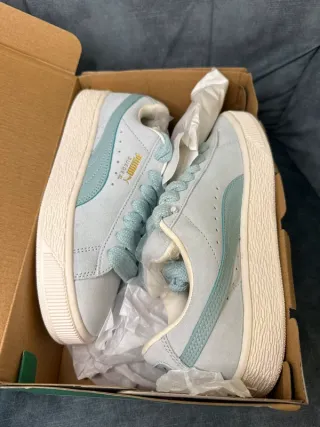 Puma Suede XL Grigio/Teal Tg 36