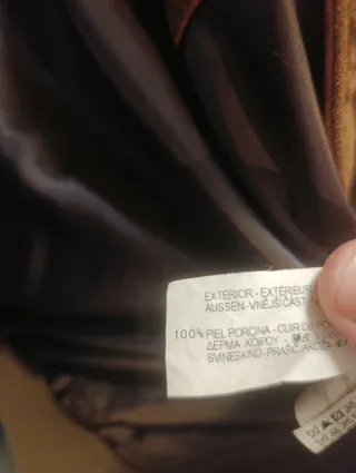 Chaqueta Zara Ante Marrón Hombre