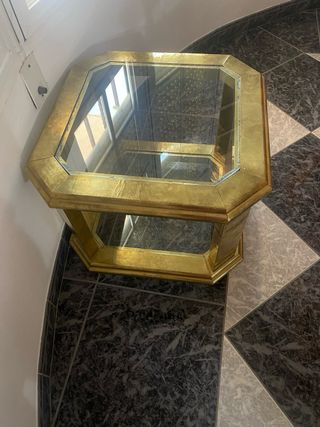 Conjunto mesa, 8 sillas y mesita rincón