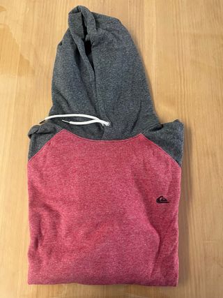 Sudadera Quiksilver Gris y Roja
