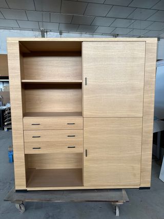 Librería Estantería de roble natural