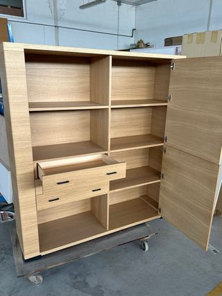 Librería Estantería de roble natural