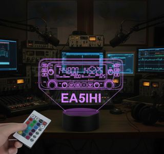 Lámpara LED 3D Emisora Icom IC 2730 + indicativo