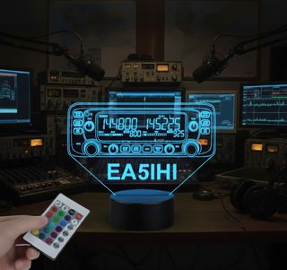 Lámpara LED 3D Emisora Icom IC 2730 + indicativo