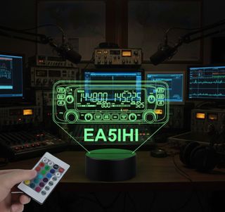 Lámpara LED 3D Emisora Icom IC 2730 + indicativo