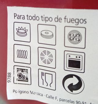 Cacerola con tapa 16 cm acero vitrificado