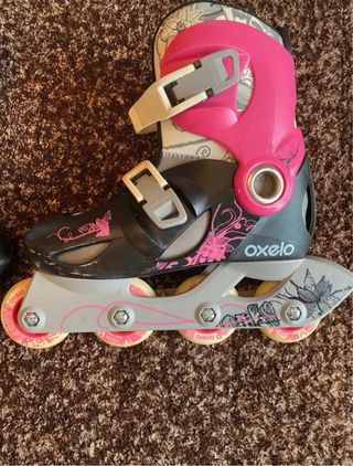 Patines en línea Oxelo rosas y negros
