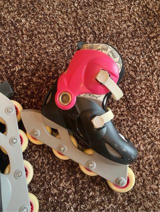 Patines en línea Oxelo rosas y negros