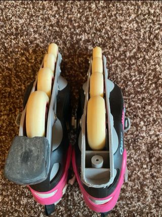 Patines en línea Oxelo rosas y negros