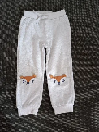 Pantalones de chándal para niños con zorro