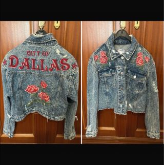 Cazadora vaquera Lefties bordada S