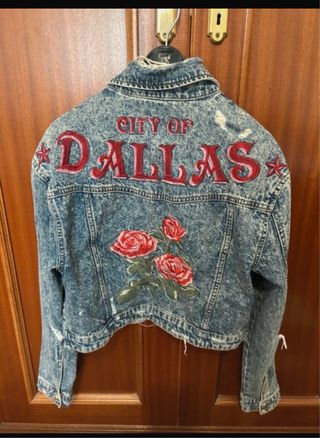 Cazadora vaquera Lefties bordada S