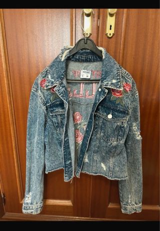 Cazadora vaquera Lefties bordada S