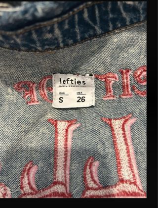 Cazadora vaquera Lefties bordada S