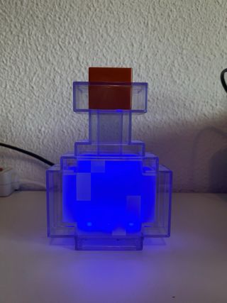 Lámpara temática de Minecraft