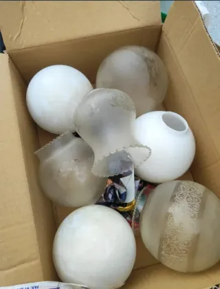 Tulipas Pantallas Lámpara Cristal las blancas no