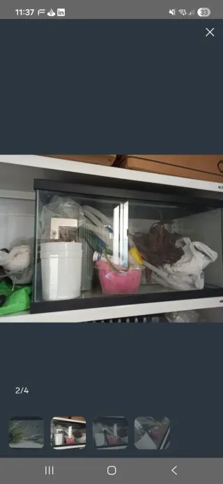 Acuario 60L con accesorios