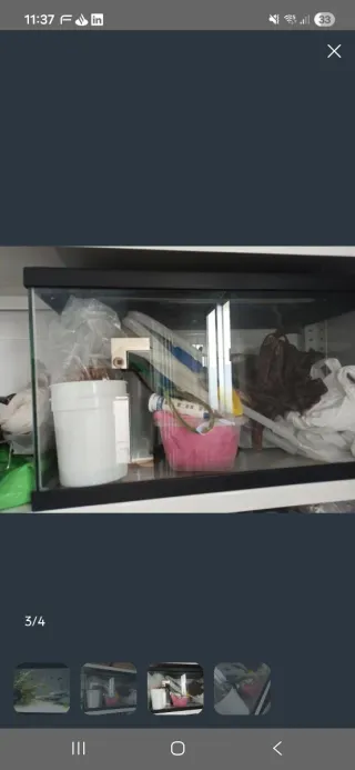 Acuario 60L con accesorios