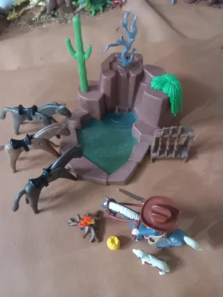 Playmobil Oeste: Caballos y Vaquero