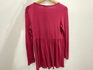 Blusa premamá color vino