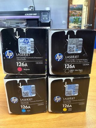 4 Cartuchos Tinta HP 126A Laserjet Pro ORIGINALES