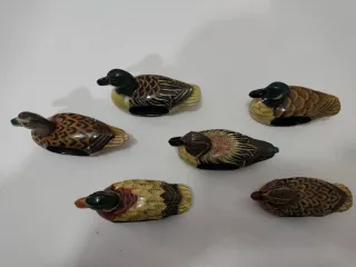 Lote de 18 patos decorativos