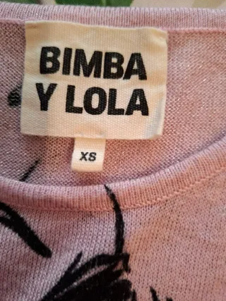 Jersey Bimba y Lola rosa estampado flores
