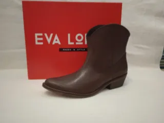 Botines camperos piel marrón t.37 EVA LOPEZ