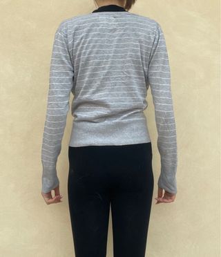 Cardigan Esprit donna grigio a righe