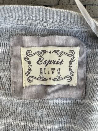 Cardigan Esprit donna grigio a righe