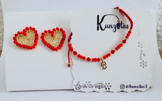 Conjunto Virgen del Pilar: Pendientes y Pulsera