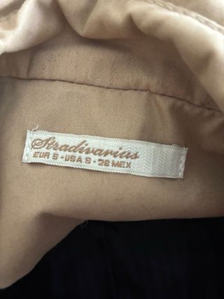 Gabardina Stradivarius Beige Talla S