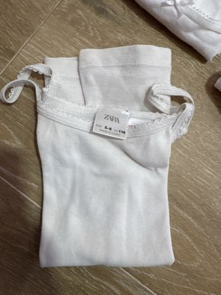 Camisetas interiores niña 5/6 4 primark 1 zara