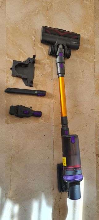 Aspiradora sin cable con pantalla táctil