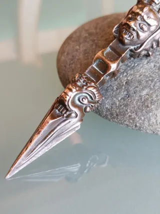 Daga budista Phurba vintage bronce