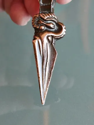 Daga budista Phurba vintage bronce