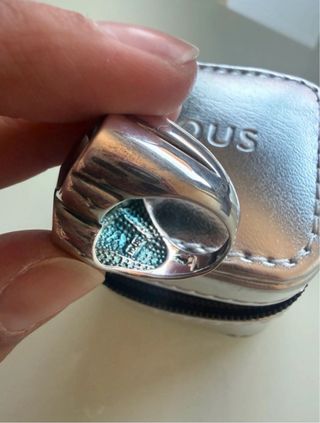 Anillo Tous Onix Negro Plata