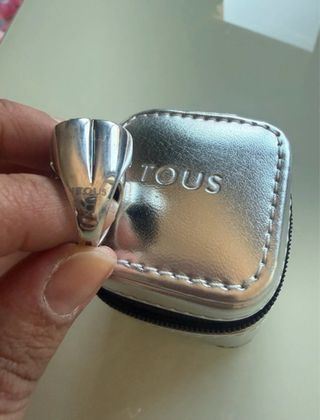 Anillo Tous Onix Negro Plata